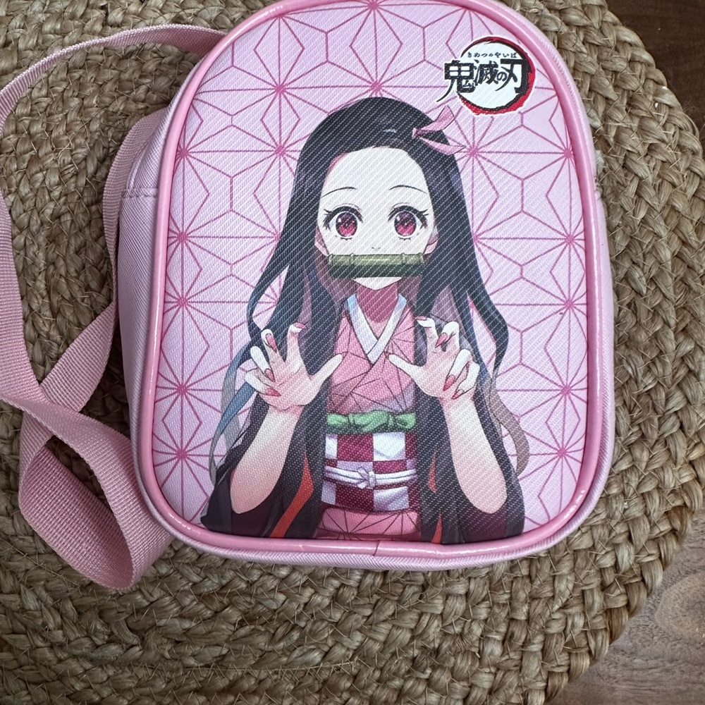 Pink Anime Character Kids Backpack